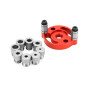 QWORK® Kit de recherche de centre de travail pour le bois, localisateur de guide de perçage avec douilles de perçage 3/4/5/6/7/8
