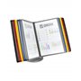 porte documents multicolore réglable à 360° pour salles d'exposition