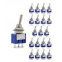 QWORK 20Pcs SPST Mini Interrupteur à Bascule AC 125V 6A ON-ON 3 Broches 2 Position pour Arduino Bateau Véhicule (MTS102)