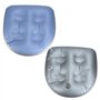 QWORK® 2 Pièces Coussin de Siège Gonflable, Coussin Spa, Coussin Baignoire avec 4 Ventouses