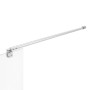 QWORK® Barre de Douche Réglable, 700-1200 mm Barre de Fixation pour Paroi Douche, Barre de Douche Télescopique pour Verre 8-10 m