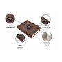 Jaald A5 Bloc-notes Carnet Cahier Feuilles Leather journal Intime avec Couverture en Cuir Fait à la Main Boulon arbre de la vie