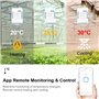 MHCOZY WIFI Temperature Controller Sensor, Tuya app Remote Control 16A Smart Switch with Energy Monitor, Works with Alexa Google