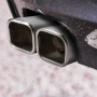 63MM Embouts D'éChappement Desilencieux Tuyau D'éChappement De Voiture En Acier Inoxydable Double Sortie Carré Embout De Bouche 