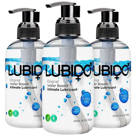 Lubido Gel Lubrifiant Intime Original à Base d'Eau Sans Paraben - 250ml (Lot de 3)