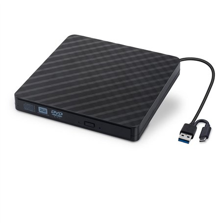 Lecteur DVD Externe Graveur DVD CD USB 3.0 Ultra Slim Portable - Auelek Graveur Lecteur Externe Drive DVD ROM CD USB CD Player