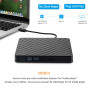 Lecteur DVD Externe Graveur DVD CD USB 3.0 Ultra Slim Portable - Auelek Graveur Lecteur Externe Drive DVD ROM CD USB CD Player,C