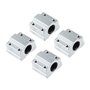 Fasizi 4pcs SCS6UU 6mm Mouvement Linéaire Roulement À Billes Glissière Douille CNC Routeur