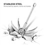 Yanmeer Crochet d'alpinisme Crochet Grappin d'escalade Pliant pour Sport Extérieur 4 Griffes en Acier Inoxydable Repliable
