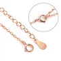 Dames Bracelet Rose Gold Cubic Zirconia 925 bijoux en argent Sterling pour femmes fille, symbole de l'infini amour cadeau pour l