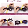 Attache Cable,70 pcs Scratch Cable Sangles Câble Réutilisables Serre Cable Management Organisateur Rangement Cable Attaches de C