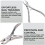 H&S Coupe Ongle en Acier Inoxydable - Pince à Ongles Robuste avec Poignées Rembourrées & Capuchon en Plastique - Coupe-Ongles In