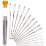 H&S Aiguilles Couture Gros Chas - 15pcs - Pour la Laine ou le Fil - Grande Aiguille à Coudre & a Broder en Acier Inoxydable Émou