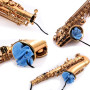 Kit d'entretien pour Saxophone, 2 Chiffons de Nettoyage pour éliminer l'eau et la Saleté sur la Paroi intérieure, Adapté pour Sa
