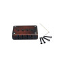 Alnicov Chevalet de ukulélé à 4 cordes pour boîte à cigares, ukulélé, pièces et accessoires de guitare Red Cooper