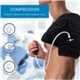 NatraCure 16032 Support d'épaule universel avec compression chaude et froide pour épaule gauche/droite, pour les entorses, les f