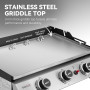 Royal Gourmet PD1303S – Plaque de cuisson à gaz portable de 61 cm avec plaque amovible pour barbecue au propane à 3 brûleurs, id