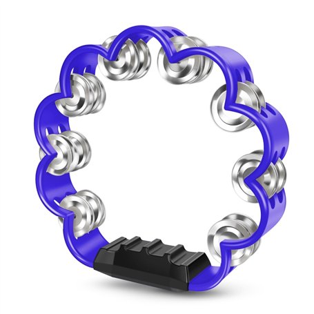 Flexzion Tambourin à fleurs – Instrument de percussion portable de 20