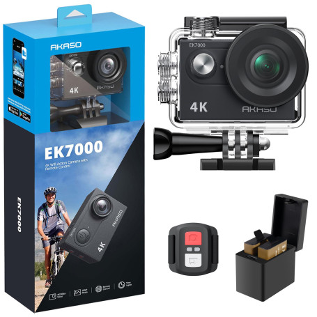 Caméra Sport 4K 30FPS 20MP WiFi - Caméra 4K Étanche jusqu'à 30M avec Stabilisation(EIS)