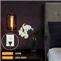 4 douilles de lampe E27 avec interrupteur, douille E27 avec câble de 3,5 m, anneau à vis, câble de lampe avec prise, convient po
