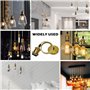 3 Pcs Suspension Luminaire Vintage und Support de Lampe E27 , Douille Ampoule avec Câble, Suspension Luminaire avec Câble, Lumin