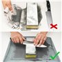 SHARPAL 149H Aiguiser Sans Saleté Plateau De Pierre À Aiguiser En Silicone, Tapis D'Aiguisage Pour Couteaux, Anti-Contamination 