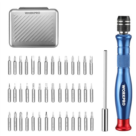 WORKPRO Tournevis de Précision 44 pièces