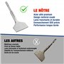 WORKPRO Burin SDS Plus pour Carrelage, 165x75 mm Burin Plat, Burin à Carrelage Professionnel, Burin pour Sol Stratifié et Moulur