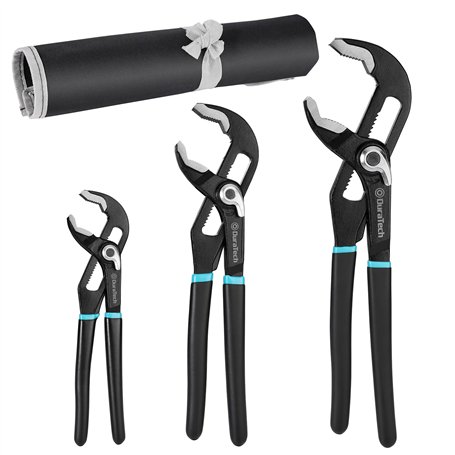 DURATECH 3 Pièces Pinces Multiprises Réglable Serrage Rapide