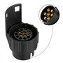 Xastro Adaptateur de remorque de 7 Broches vers 13 Broches 7/13 Connecteur de convertisseur de Prise électrique adapté pour remo