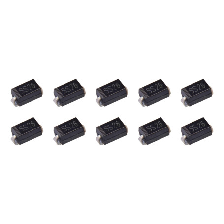 Diodes Schottky SS26-10 pièces