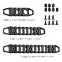 Opaltool 3pcs Aluminium Compatible M-Lok/Rail Picatinny Keymod 3-Slot 7-Slot 11 emplacements Slot M-Lok/Section Keymod Picatinny