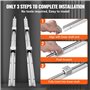 VEVOR Rail de Guidage Linéaire SBR16 1000 mm 2PCS Rails Linéaires 1000 mm 4PCS Blocs Roulement SBR16UU Kit Glissières à Roulemen