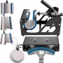 VEVOR 8 en 1 Presse à Chaud 38 x 38 cm, Transfert Thermique, pour 15 x 15 pouces, T-Shirt, Machine de Sublimation de Chaleur Mul
