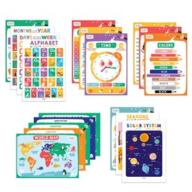 Meinl Percussion Bongos Percussion Set - comprend des Bongos, shakers, tambourin de pieds et 1 paire de claves - Noir, naturel (