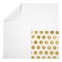 Lot de 100 Serviettes de cocktail, serviettes de table jetables en papier pour fête, 5 motifs imprimés en feuille d’or, 3 plis, 