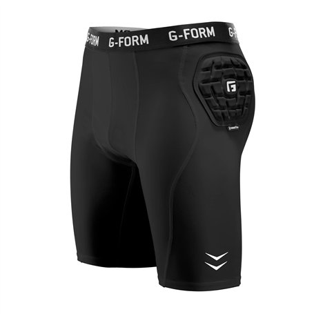 G-Form Men's Team Baselayer Short Liner - Short de Compression athlétique pour Homme - Noir