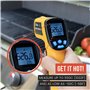 Chef Pomodoro - Thermomètre Cuisine Professionnel (-50℃～550℃) - Thermometre Infrarouge Ultra Précis avec Point Laser - Thermomèt