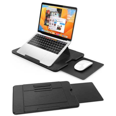 AboveTEK Bureau Portable pour Ordinateur Portable avec Tapis de Souris Rétractable à Droite