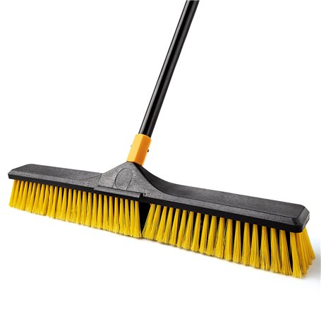 Yocada Balai d'extérieur Robuste de 61 cm avec Poils rigides pour Le Nettoyage de la terrasse
