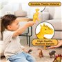 Prextex Assortiment de 12 Grands Dinosaures Figurines Réalistes - Dinosaure Jouet 25 cm en Plastique T-Rex et Autres Familles de