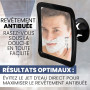 Mirrorvana Miroir de Douche et de Rasage sans Buée avec Support à Ventouse Amélioré pour Salle de Bain - Surface Incassable Anti
