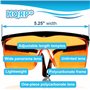 HQRP Lunettes de protection UV à Verres orange pour le séchage UV du revêtement/Encres, Peinture/Curers en résine, Lithographiqu