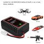 HTRC Chargeur Nimh pour Batterie Nimh/NiCD (2-8s),Chargeur Intelligent pour Drone de Bateau de Voiture Airsoft RC, Chargeur RC p