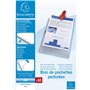 Exacompta - Réf. 31048E - Sachet de 50 pochettes perforées détachables - En Polypropylène lisse 5,5/100ème - Perforation univers