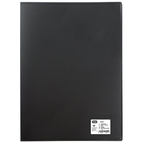 Elba Memphis Protège-documents 40 vues polypropylène opaque A3 Noir