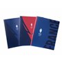 Olympiques Equipe de France Lot de 3 Classeur A4 Dos 40mm 4 Anneaux Ronds Couverture Polypro Opaque