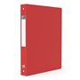 OXFORD Classeur Memphis A4 Dos 40mm 4 Anneaux Ronds Couverture Polypro Rouge