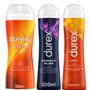 DUREX Lot de 3 Gels Lubrifiants Intimes - Gel De Massage 2 en 1 Ylang Ylang 200ml - Perfect Gliss Lubrifiant Anal 100ml - Hot Ge