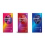 Durex - Lot de 3 boîtes de Préservatifs - Pleasure Me x12 - Feeling Extra x12 - Classic Jeans x12